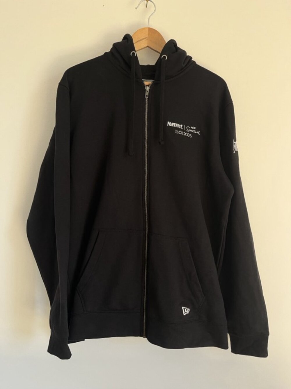 New Era Fortnite x Simpsons Zip Hoodie Black XL Gamer
